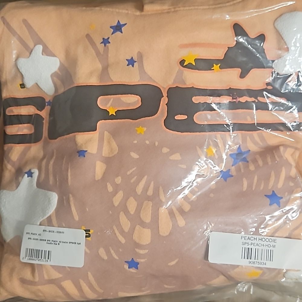 Sp5der SP5 Hoodie Sweatshirt Bellini Peach | Spider Worldwide